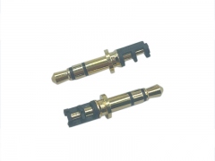 3.5立體6.0盤(pán)24.5L鍍金黑膠耳機(jī)插頭